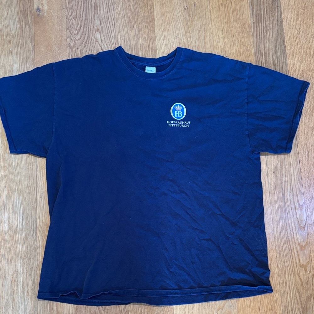 Blue Men's T-Shirt, Hofbrauhaus Pittsburgh, 2XL